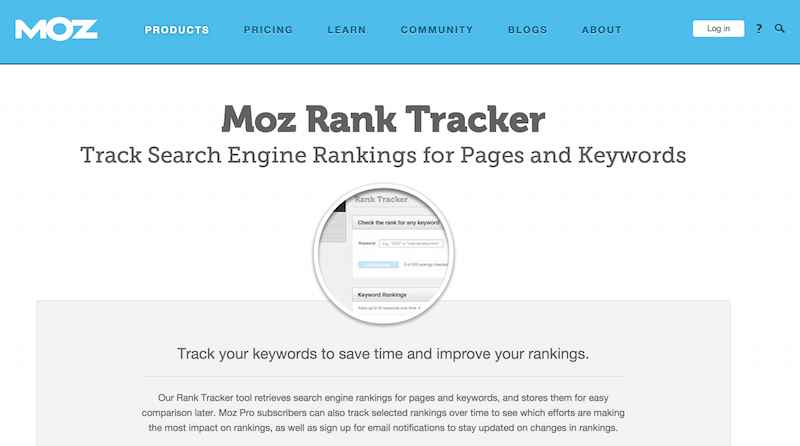 Moz Rank Tracking